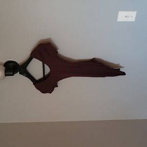 A&F Burgundy bodysuit XS